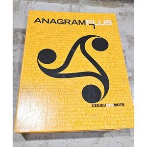 Anagram Plus Word Game French Edition Complete Board Game‎ With Tiles and Rack